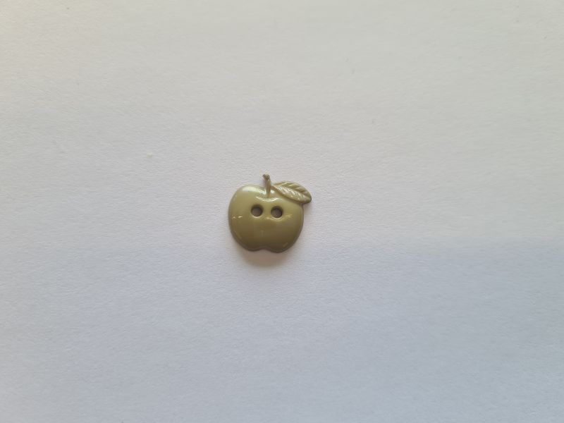 Knopf Apfel grün