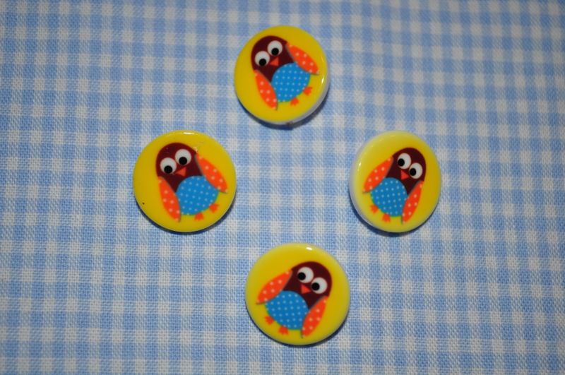 Knopf what a hoot gelb