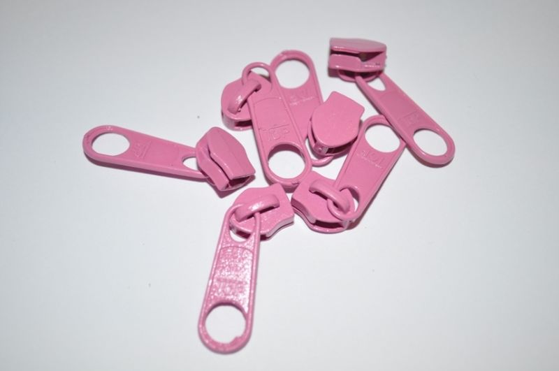 Schieber/Zipper 5 mm Reißverschluss rosa