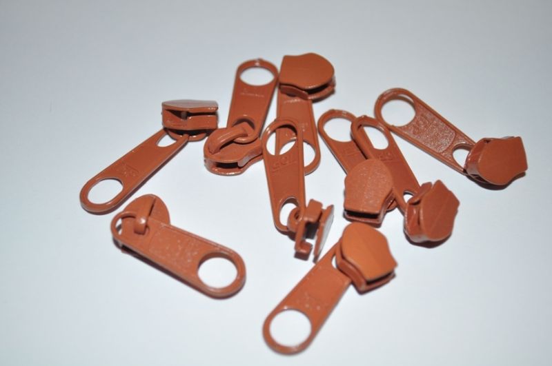 Schieber/Zipper 5 mm Reißverschluss rost
