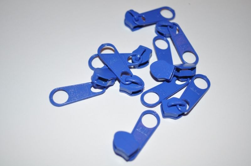 Schieber/Zipper 5 mm Reißverschluss royalblau