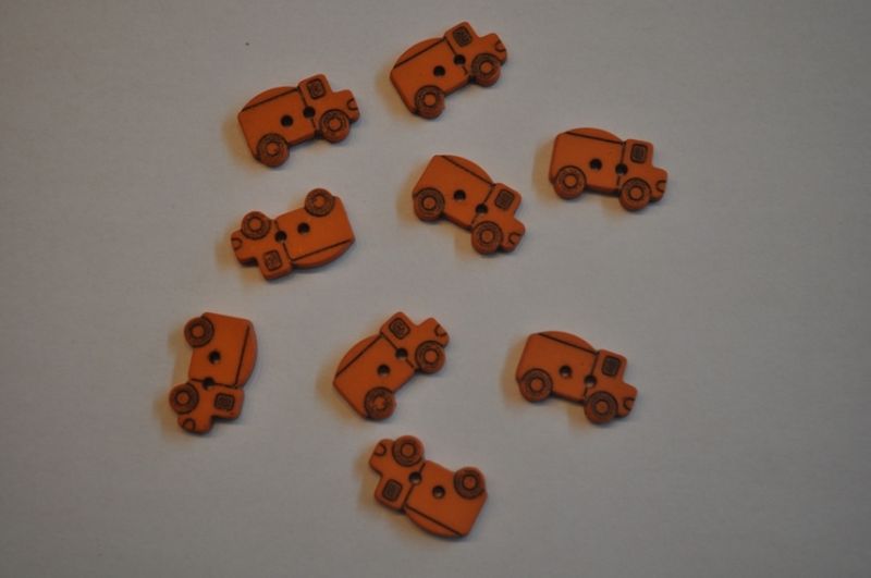 Kinder Knopf LKW Braun