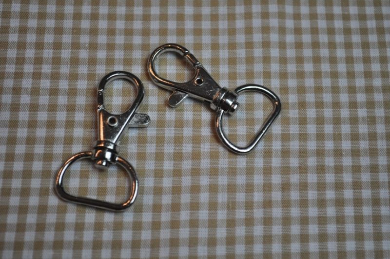 Karabinerhaken 20 mm Silber