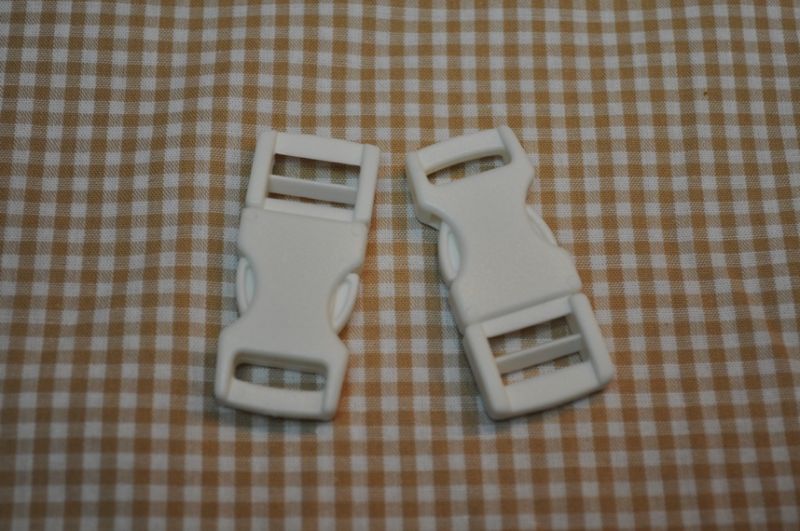 Steckschnalle 15 mm weiß 