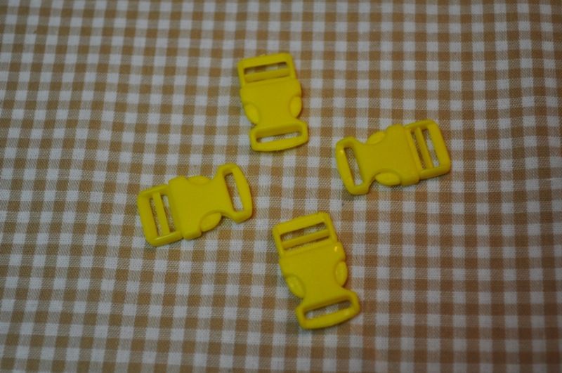 Steckschnalle 10 mm gelb