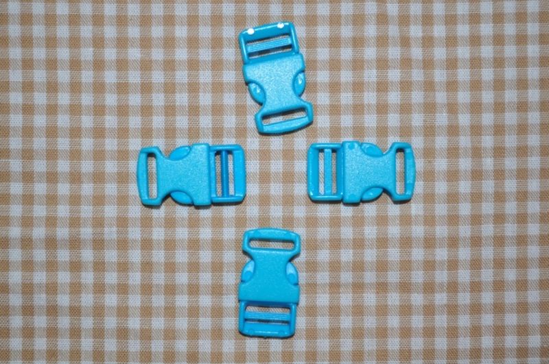 Steckschnalle 10 mm türkis