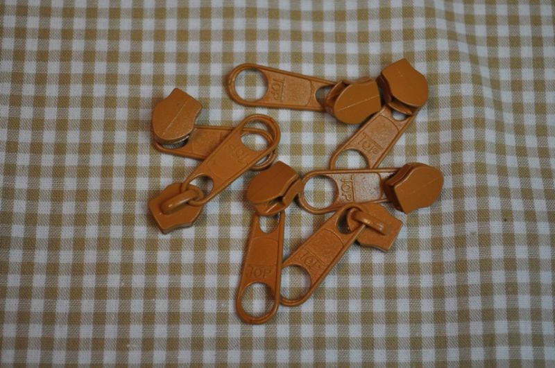 Schieber/Zipper 5 mm Reißverschluss Ocker