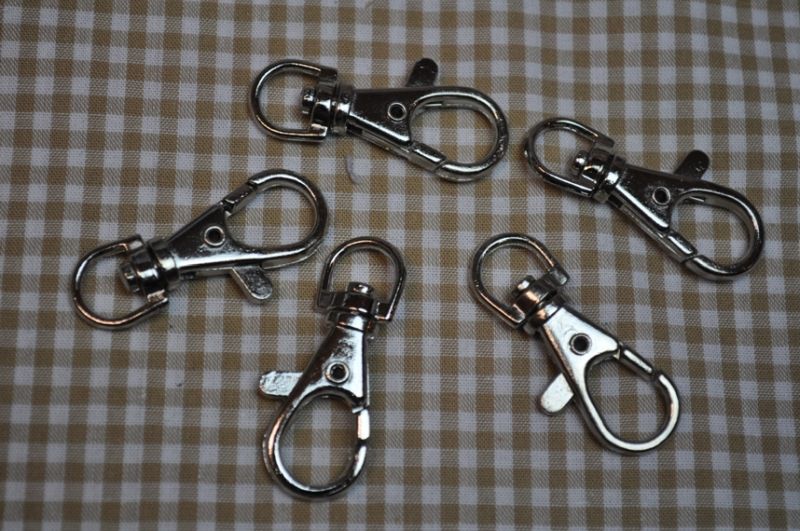 Karabinerhaken 10 mm silber