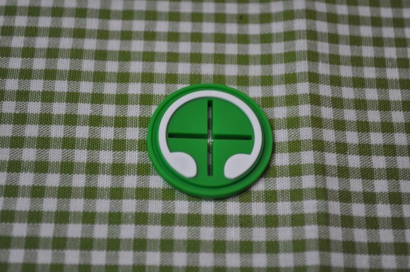 Kopfhörer Führung gummi grün