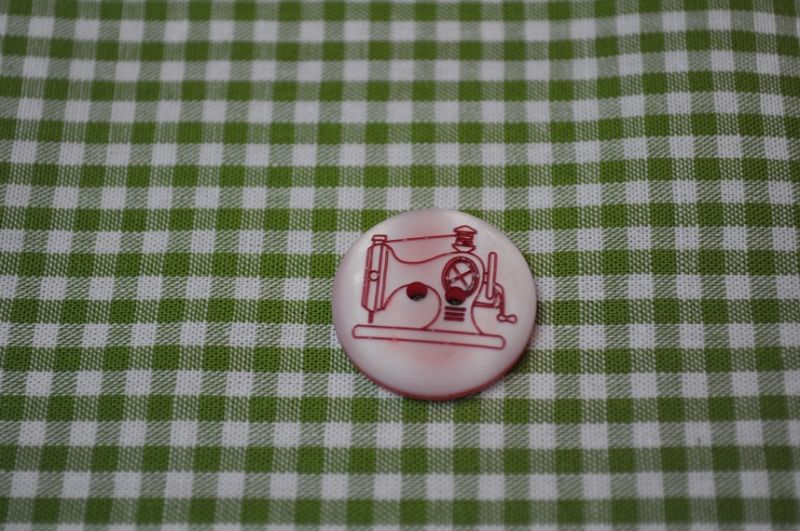 Kunstoff Knopf Nähmaschine rosa