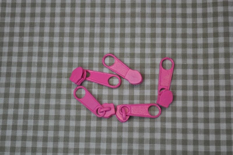Schieber/Zipper 3 mm Reißverschluss pink