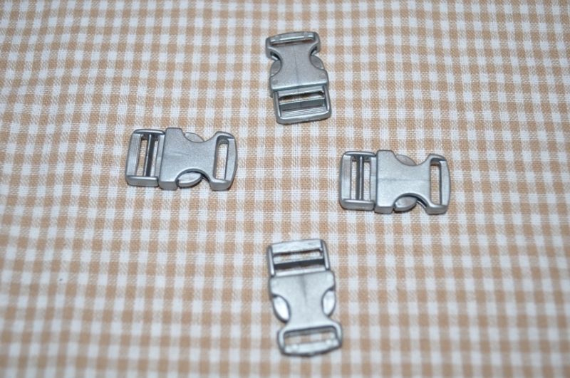 Steckschnalle 10 mm silber