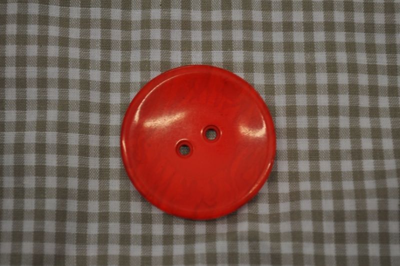 Knopf pearl groß rot