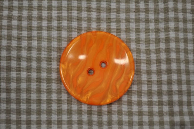 Knopf pearl groß orange
