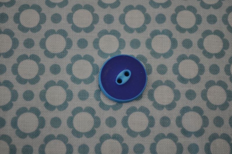 Knopf 18mm 2-farbig blau/türkis18mm