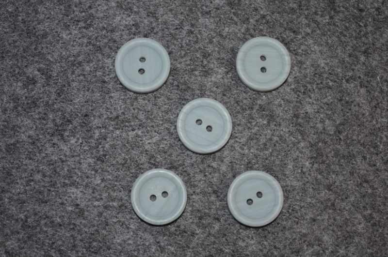 Knopf Hellblau 2-loch struktur 2cm