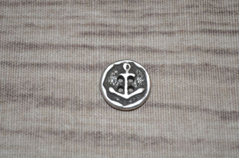 Knopf Metall Anker klein