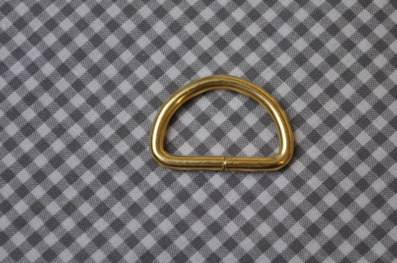 D-Ring 25 mm offen Gold