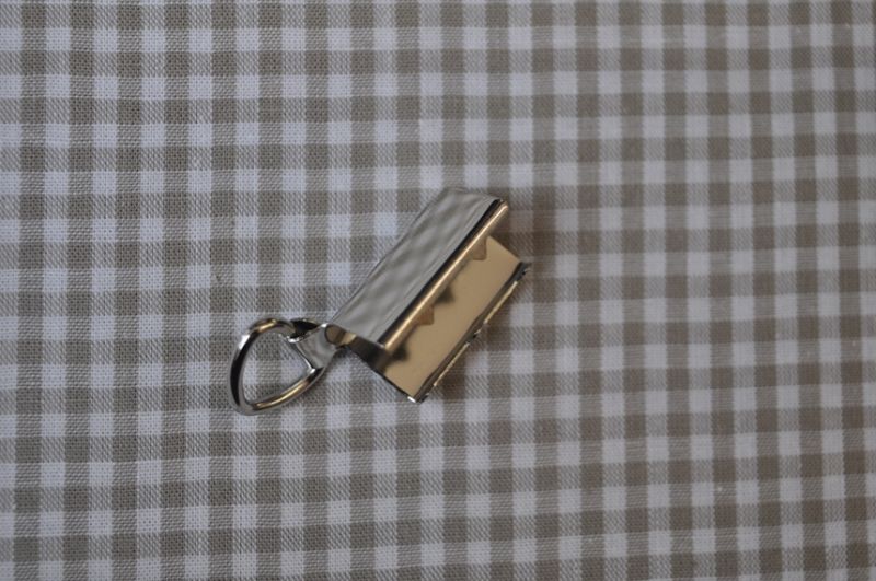Endstück mit Öse - Key Fob 20 mm Silber