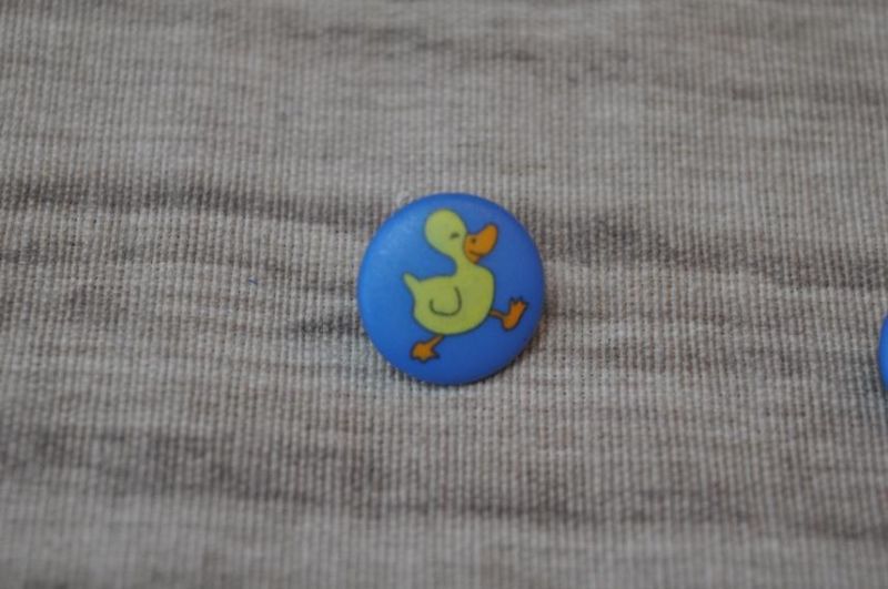 Knopf Entchen 15mm blau