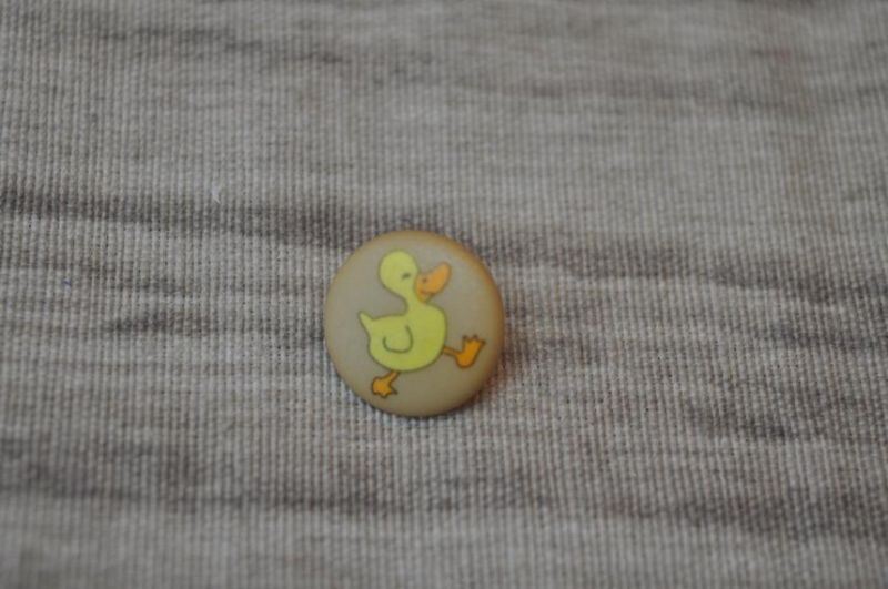 Knopf Entchen 15mm hellbraun