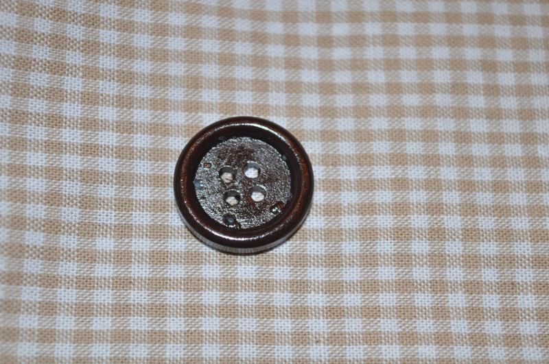 Knopf 30mm 4-Loch holz dunkelbraun