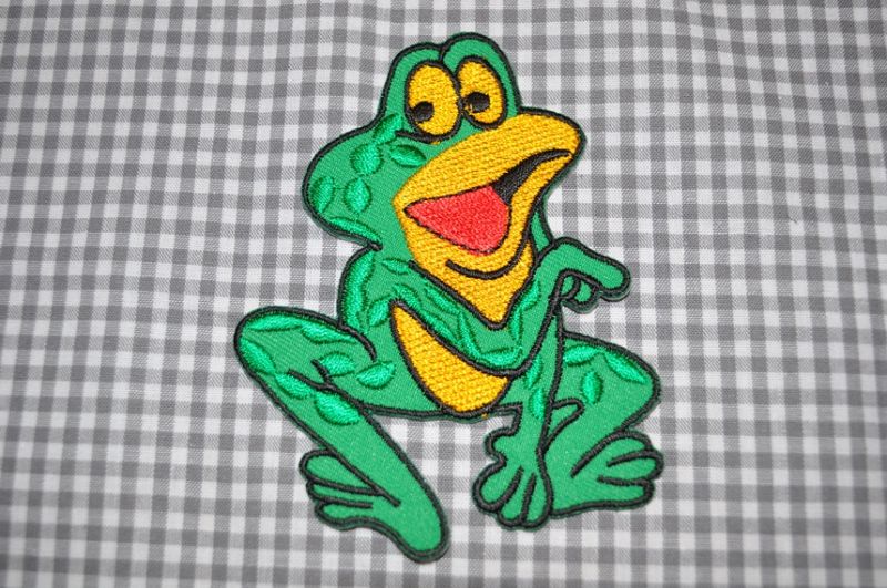 Applikation Bügelbild Frosch groß