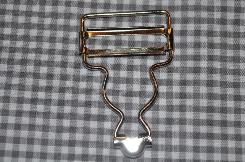 Hosenträger/Latzhosen Schnalle silber 30mm