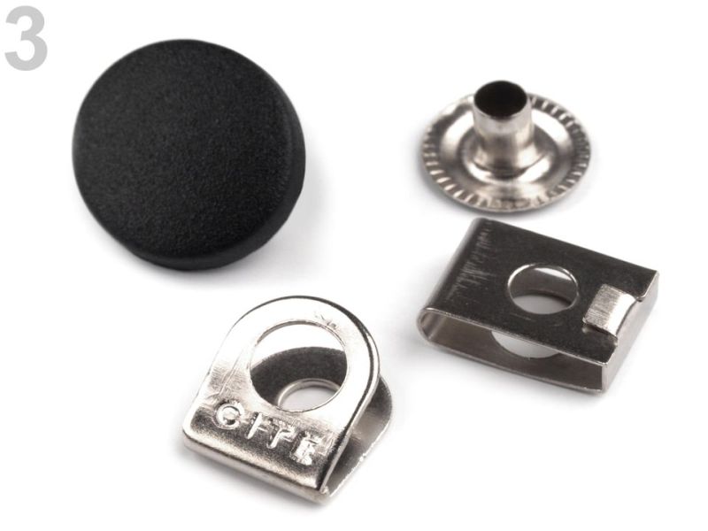 Hosen Schiebeknopf schwarz