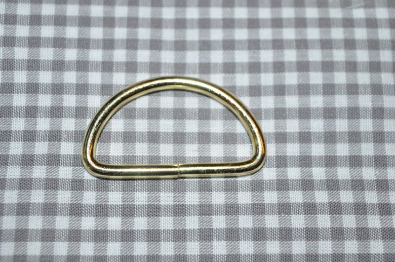 D-Ring 50 mm offen gold