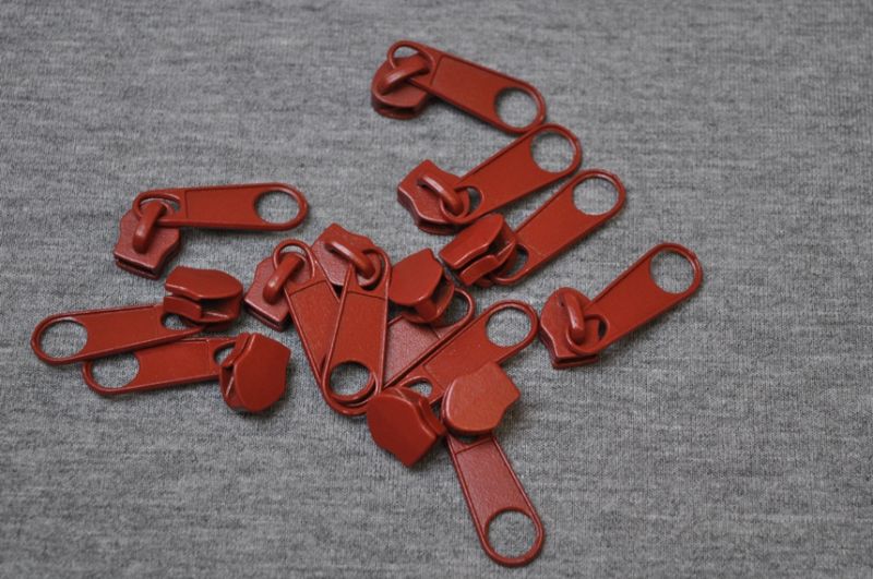 Schieber/Zipper 5 mm Reißverschluss Mahagoni