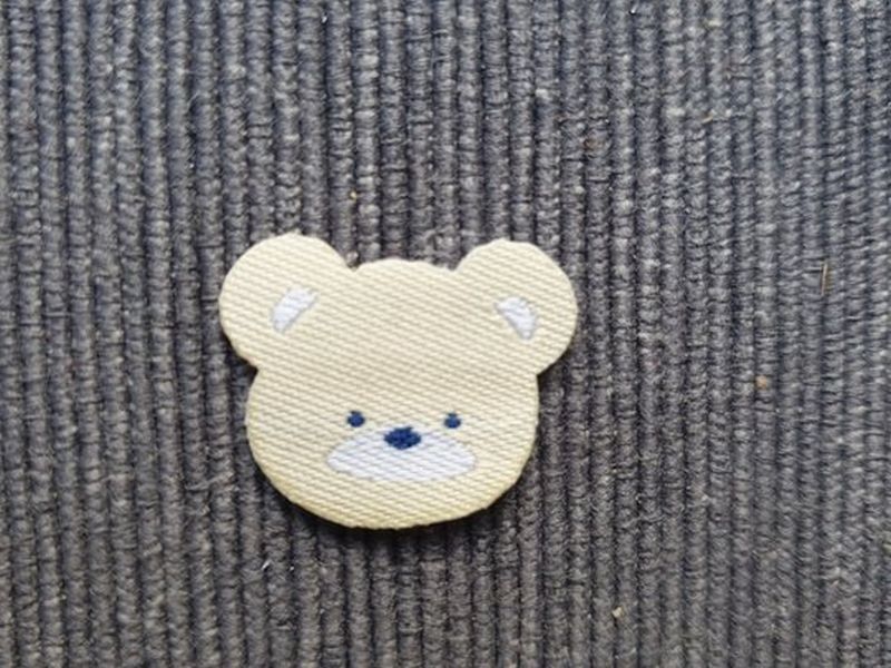 Applikation/Bügelbild Mini Bär braun