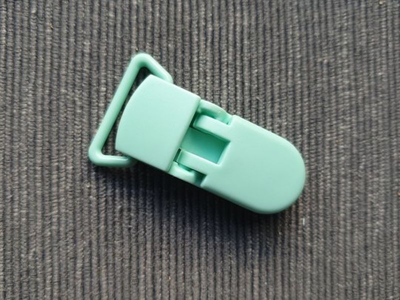 Clip für Schnullerkette Speichelfest mint 20mm