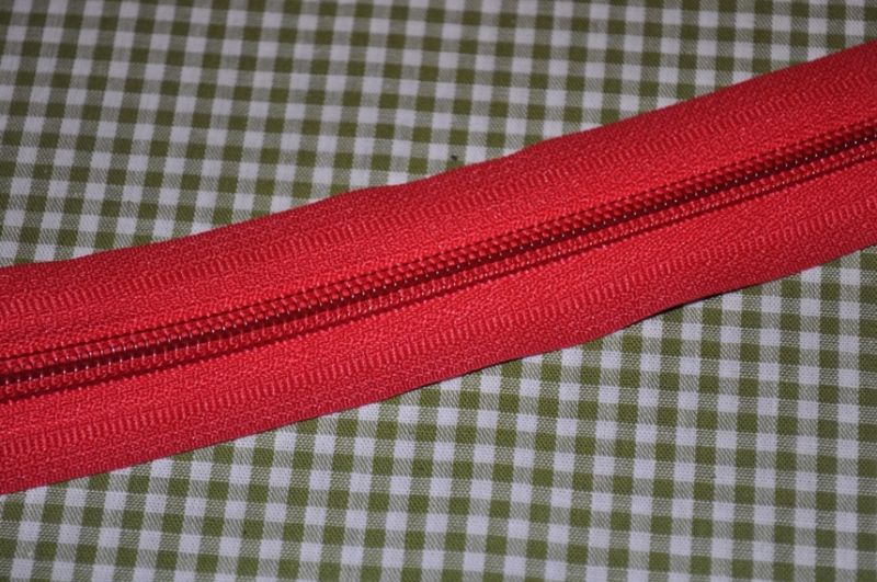 Endlosreißverschluss 5 mm rot