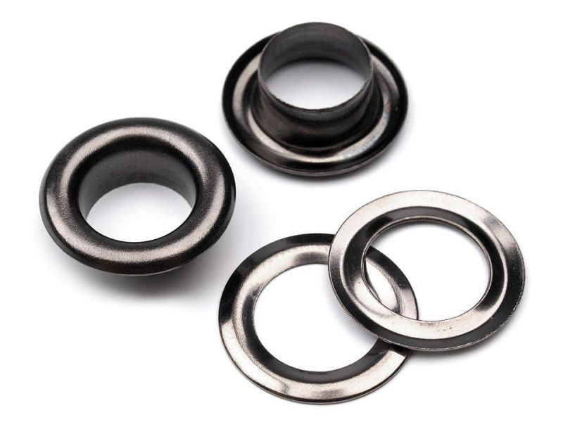 Ösen für Presse 20stk 8mm Hematit 3