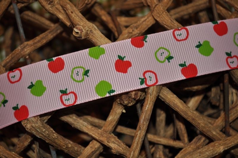 Ripsband *äpfel* rosa
