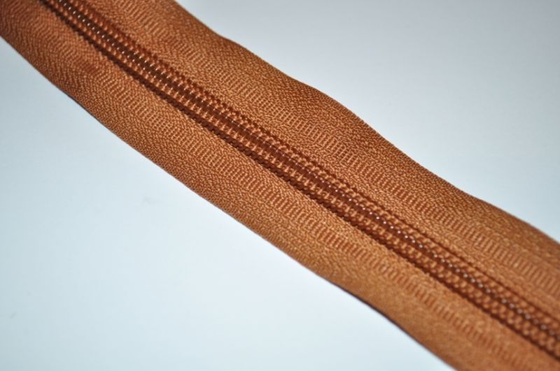 Endlosreißverschluss 5 mm lederbraun