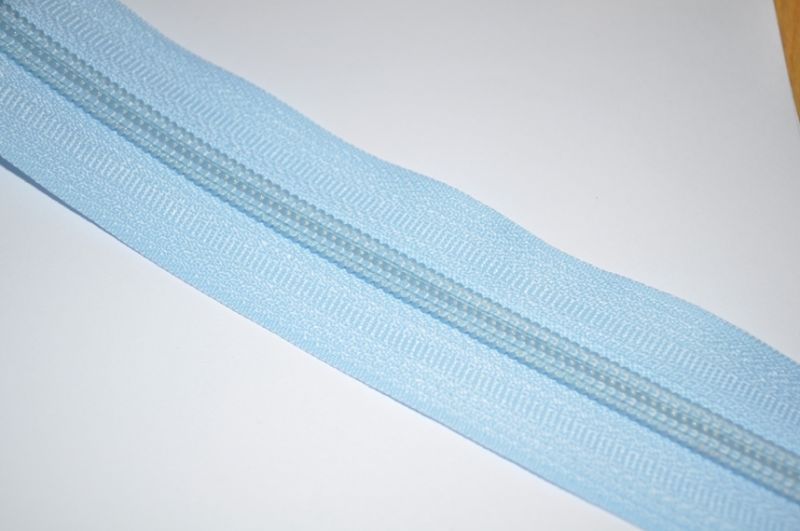 Endlosreißverschluss 5 mm hellblau