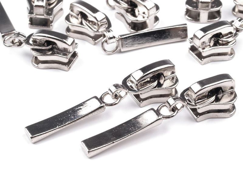 [90854.001] Design Schieber/Zipper 5 mm grob Silber