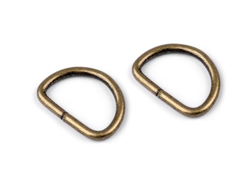 D-Ring 12 mm Bronze