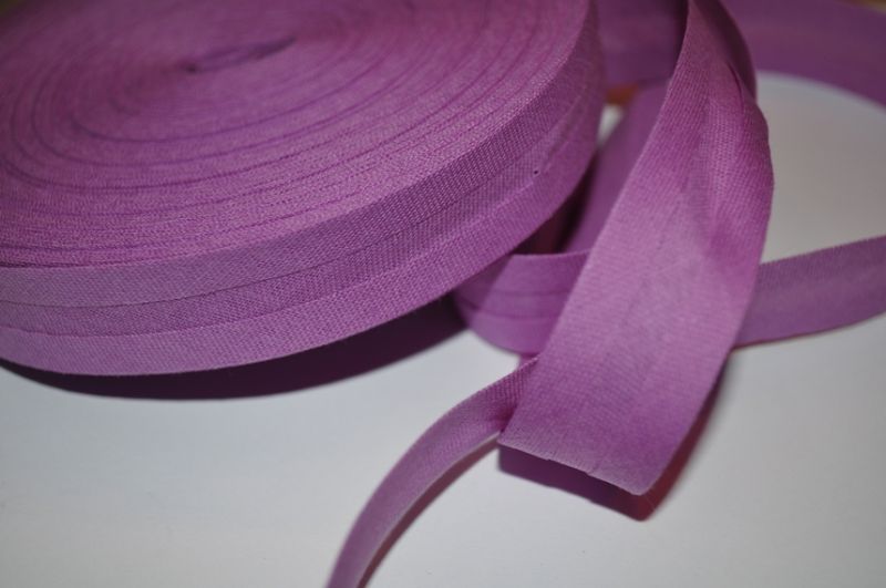 Schrägband gefalzt 20 mm dunkles flieder