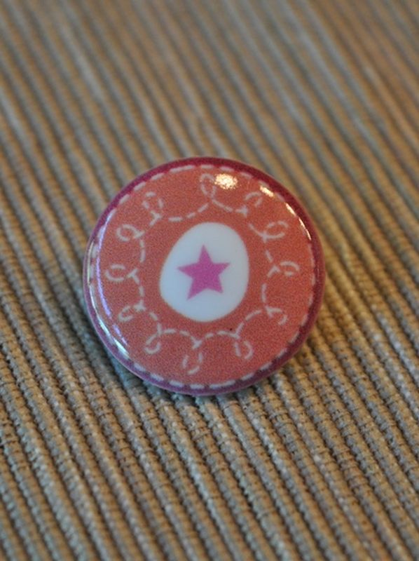 Knopf Tante Ema Stern groß terra