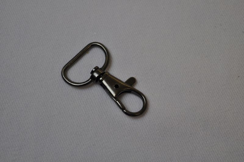 Karabinerhaken 20 mm hematit