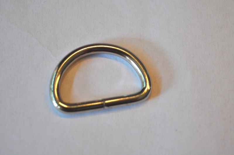 D-Ring 25 mm offen silber