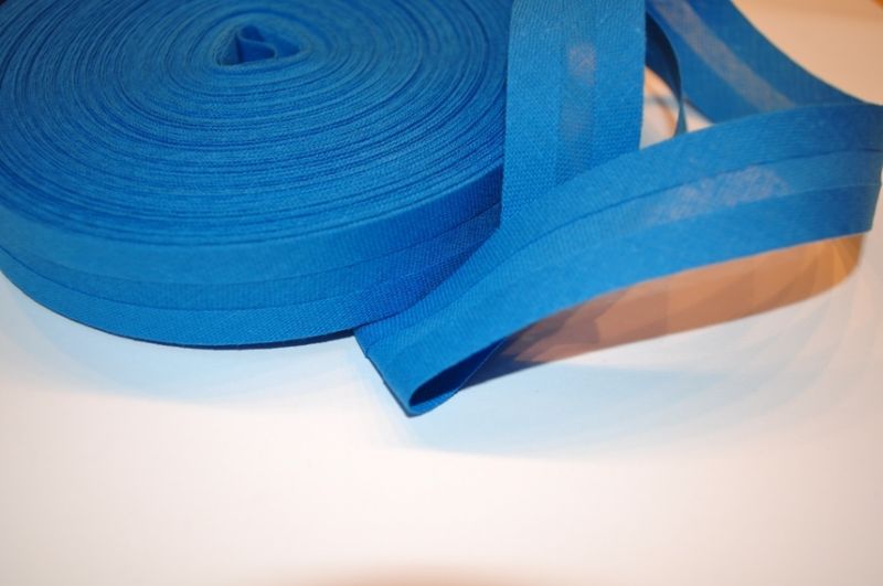 Schrägband gefalzt 20 mm helles petrol