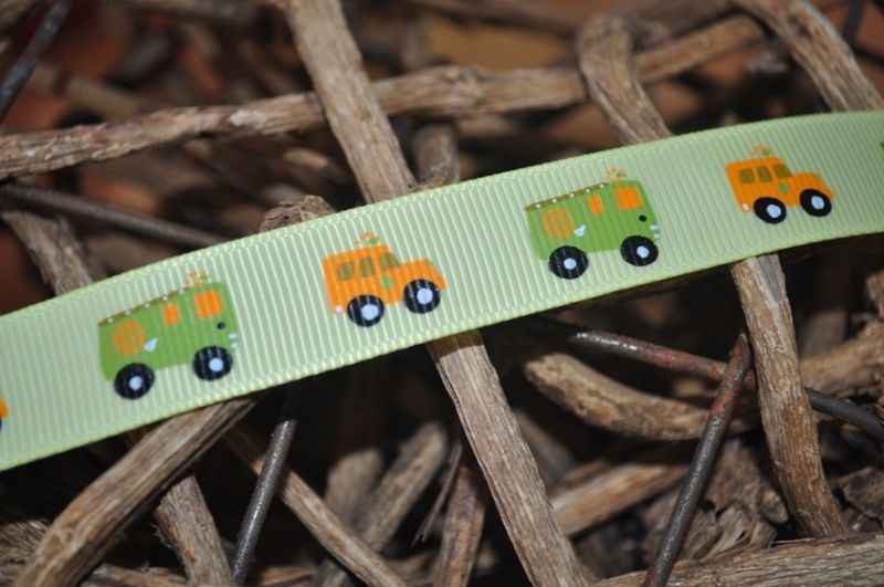 Ripsband autos gelb