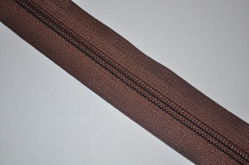 Endlosreißverschluss 5 mm braun