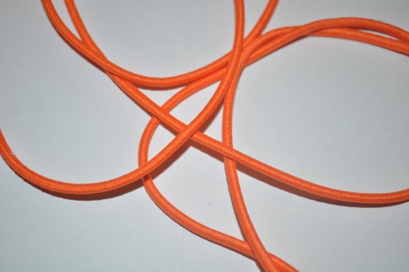 Gummikordel rund 3 mm orange