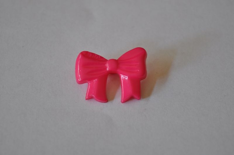 Knopf Schleife pink