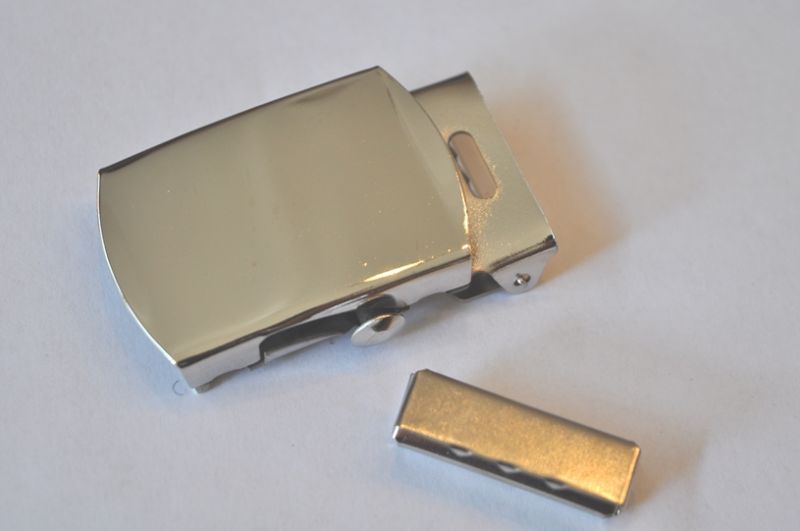 Gürtelschnalle mit Endstück 30mm silber